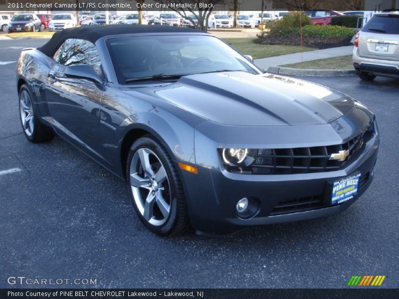 Cyber Gray Metallic / Black 2011 Chevrolet Camaro LT/RS Convertible