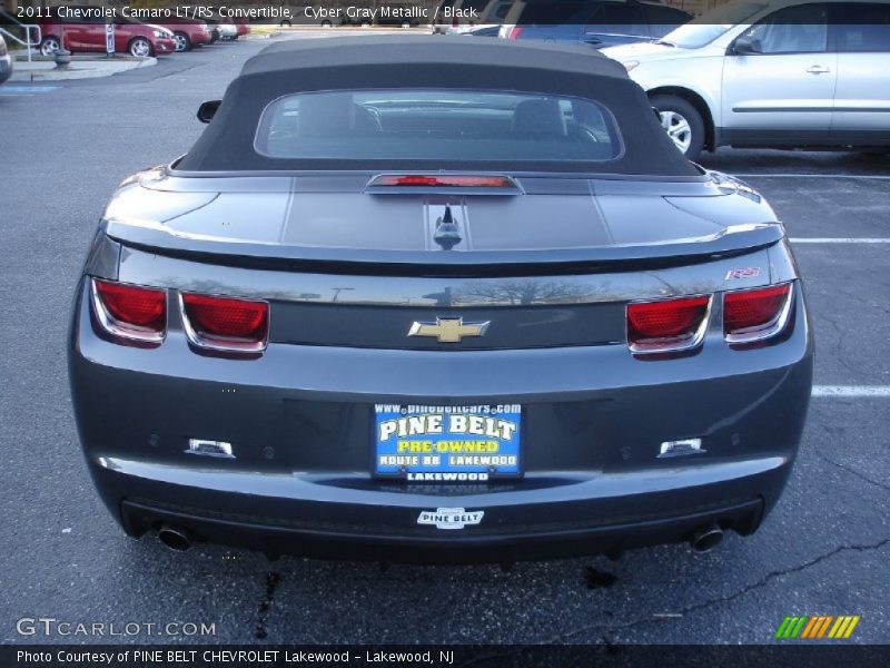 Cyber Gray Metallic / Black 2011 Chevrolet Camaro LT/RS Convertible