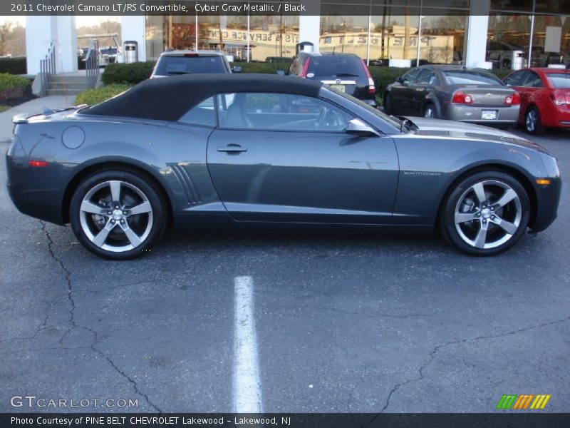 Cyber Gray Metallic / Black 2011 Chevrolet Camaro LT/RS Convertible