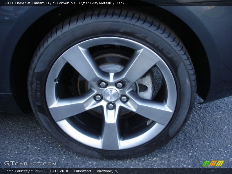 Cyber Gray Metallic / Black 2011 Chevrolet Camaro LT/RS Convertible