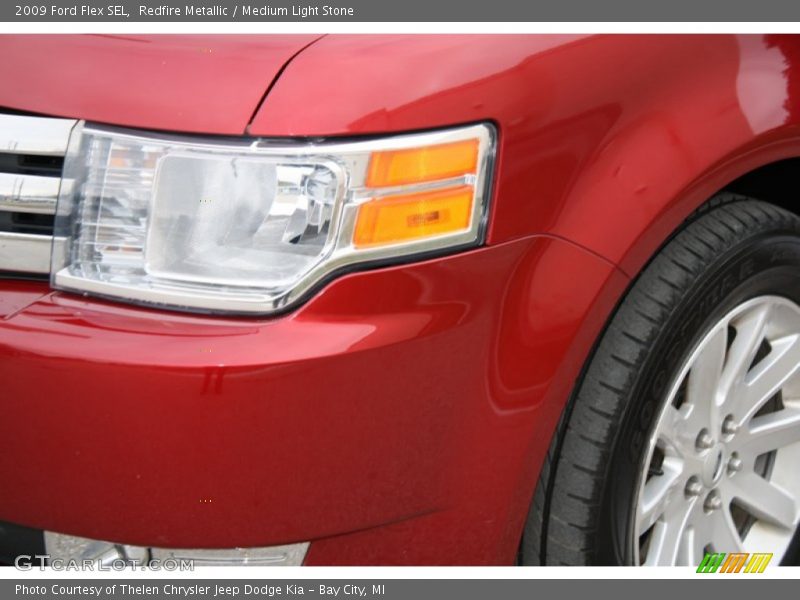 Redfire Metallic / Medium Light Stone 2009 Ford Flex SEL