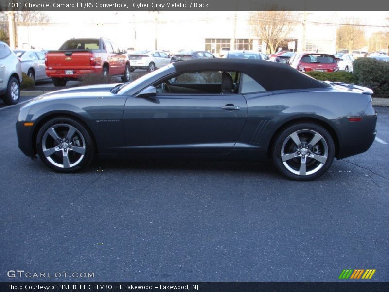Cyber Gray Metallic / Black 2011 Chevrolet Camaro LT/RS Convertible