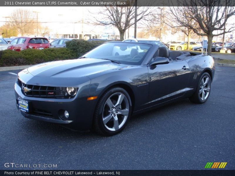 Cyber Gray Metallic / Black 2011 Chevrolet Camaro LT/RS Convertible