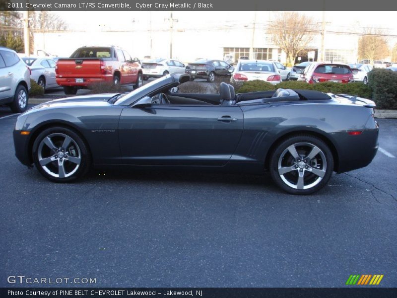 Cyber Gray Metallic / Black 2011 Chevrolet Camaro LT/RS Convertible
