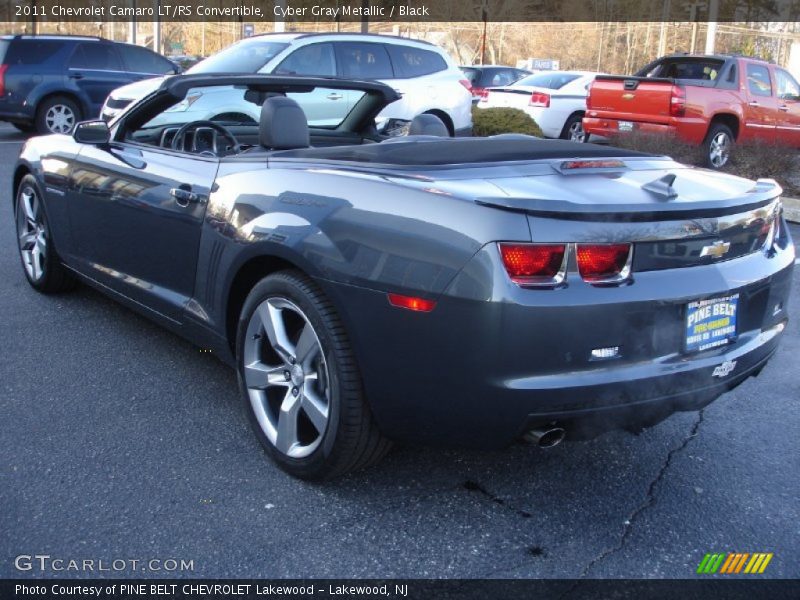 Cyber Gray Metallic / Black 2011 Chevrolet Camaro LT/RS Convertible