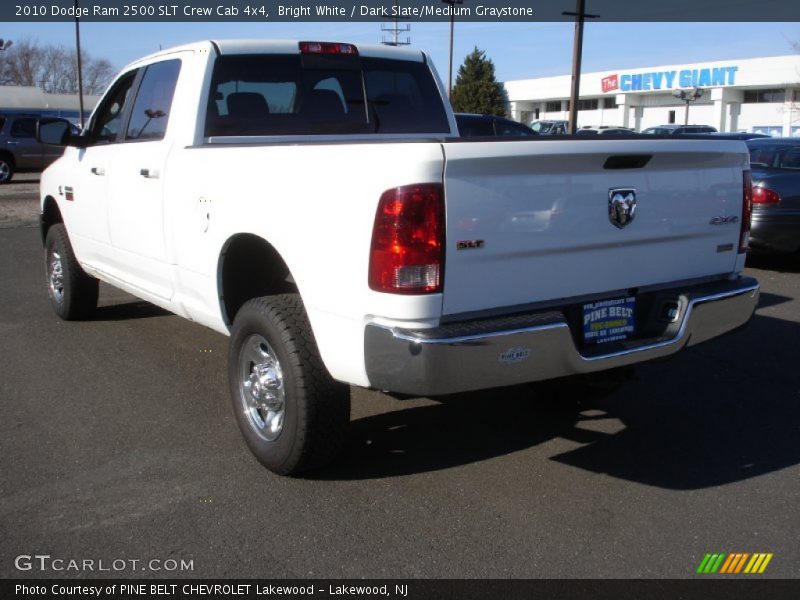 Bright White / Dark Slate/Medium Graystone 2010 Dodge Ram 2500 SLT Crew Cab 4x4