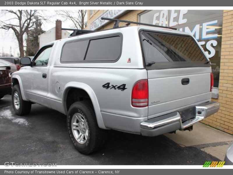 Bright Silver Metallic / Dark Slate Gray 2003 Dodge Dakota SLT Regular Cab 4x4