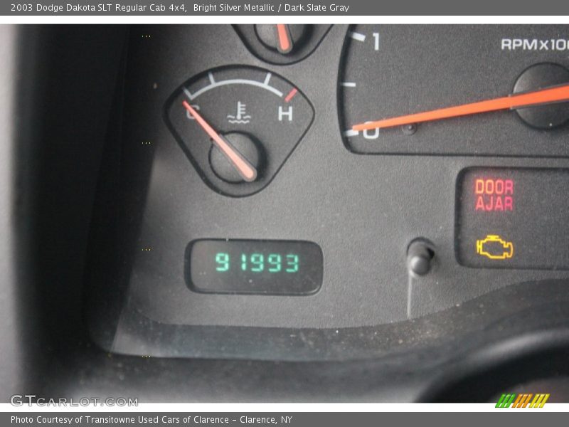 Bright Silver Metallic / Dark Slate Gray 2003 Dodge Dakota SLT Regular Cab 4x4