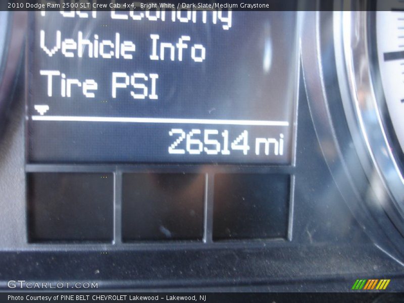 Bright White / Dark Slate/Medium Graystone 2010 Dodge Ram 2500 SLT Crew Cab 4x4
