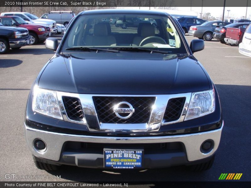 Super Black / Beige 2010 Nissan Frontier SE Crew Cab