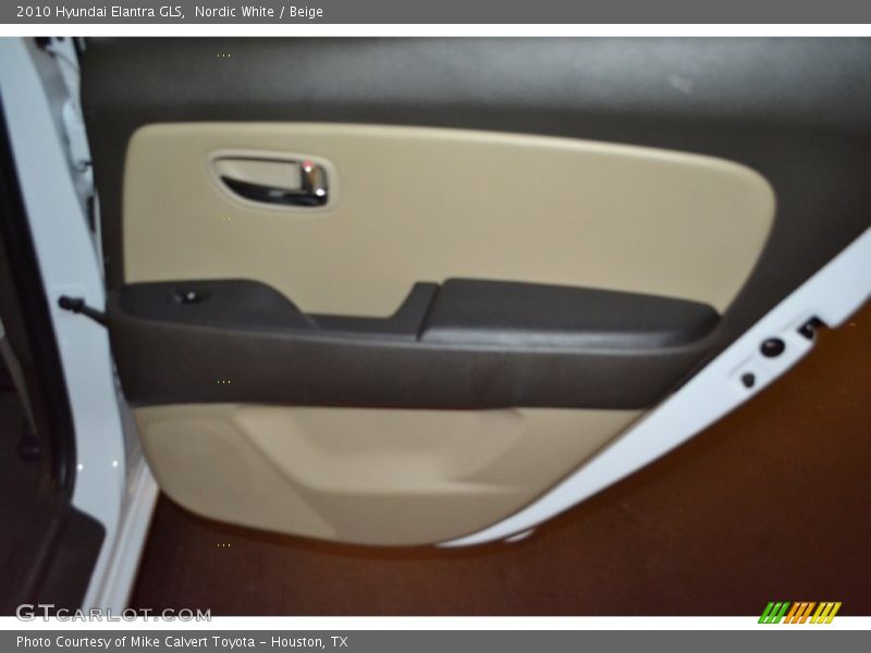 Nordic White / Beige 2010 Hyundai Elantra GLS