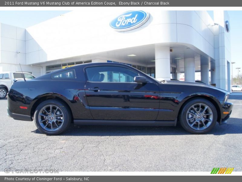 Ebony Black / Charcoal Black 2011 Ford Mustang V6 Mustang Club of America Edition Coupe