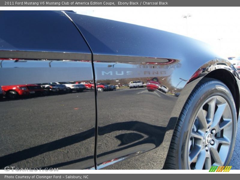 Ebony Black / Charcoal Black 2011 Ford Mustang V6 Mustang Club of America Edition Coupe