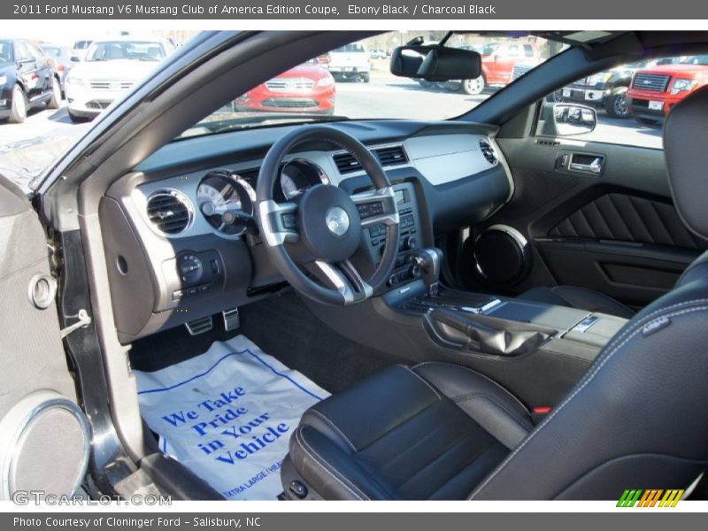 Ebony Black / Charcoal Black 2011 Ford Mustang V6 Mustang Club of America Edition Coupe