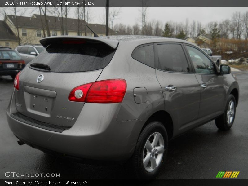 Gotham Gray / Black 2010 Nissan Rogue S AWD