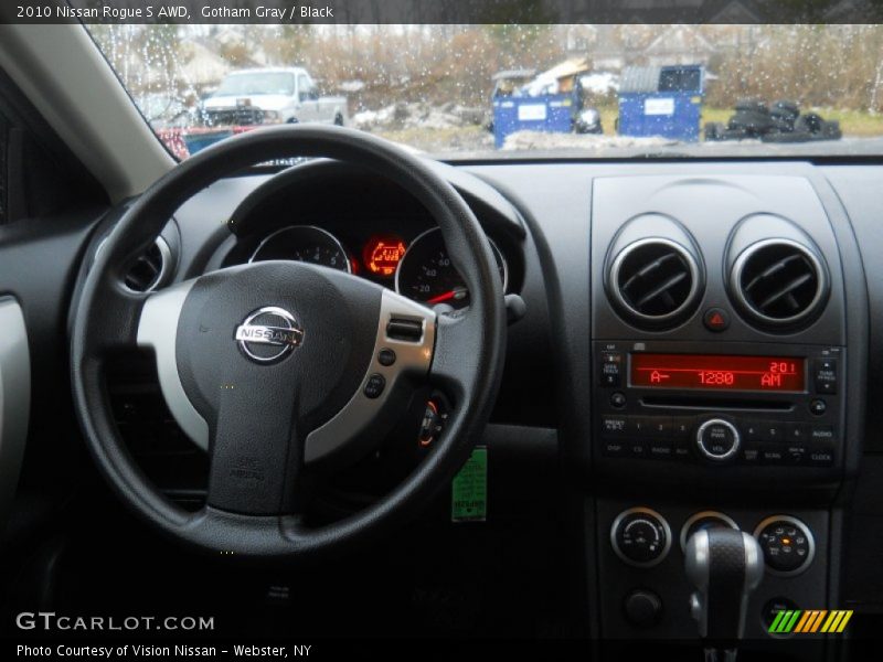 Gotham Gray / Black 2010 Nissan Rogue S AWD