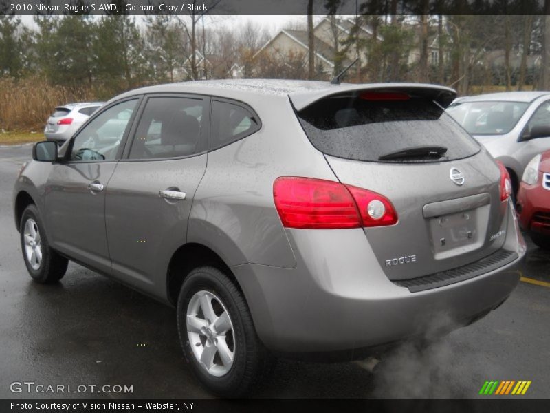 Gotham Gray / Black 2010 Nissan Rogue S AWD
