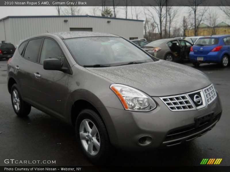 Gotham Gray / Black 2010 Nissan Rogue S AWD