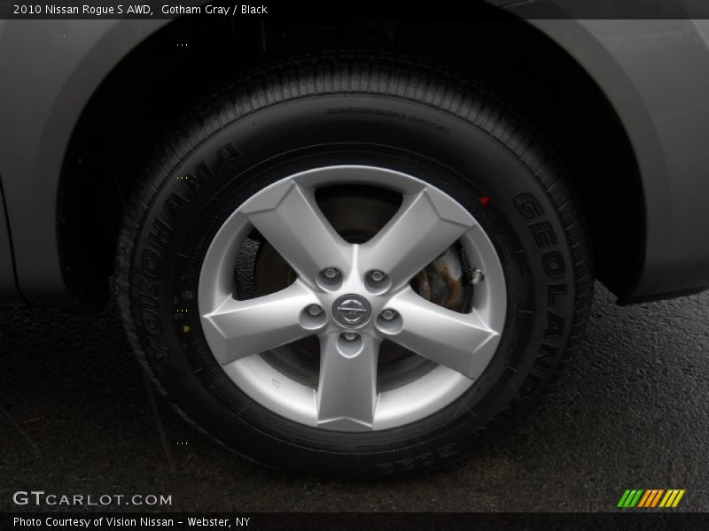 Gotham Gray / Black 2010 Nissan Rogue S AWD