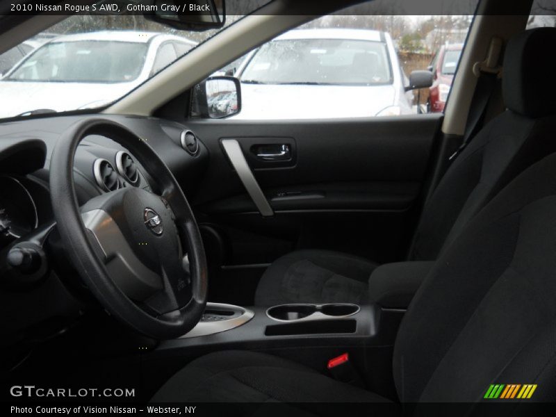Gotham Gray / Black 2010 Nissan Rogue S AWD