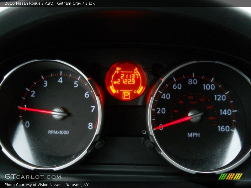 Gotham Gray / Black 2010 Nissan Rogue S AWD