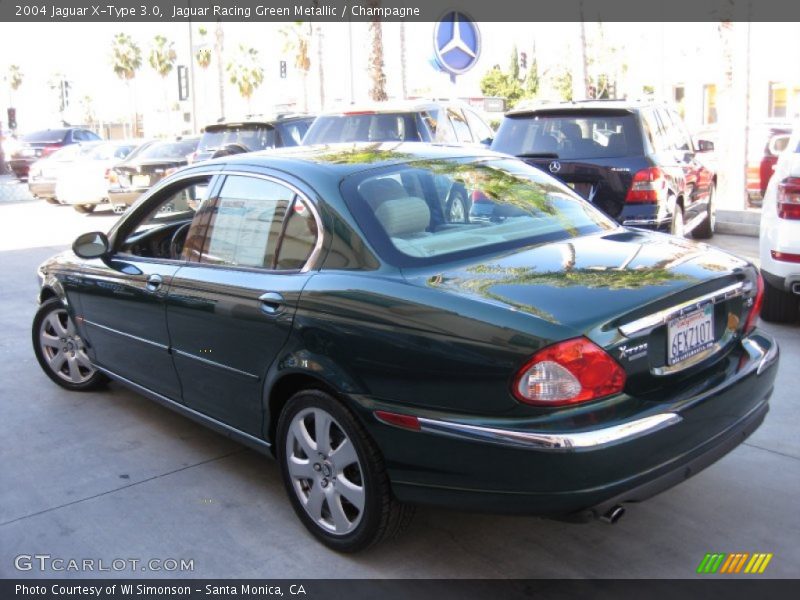 Jaguar Racing Green Metallic / Champagne 2004 Jaguar X-Type 3.0