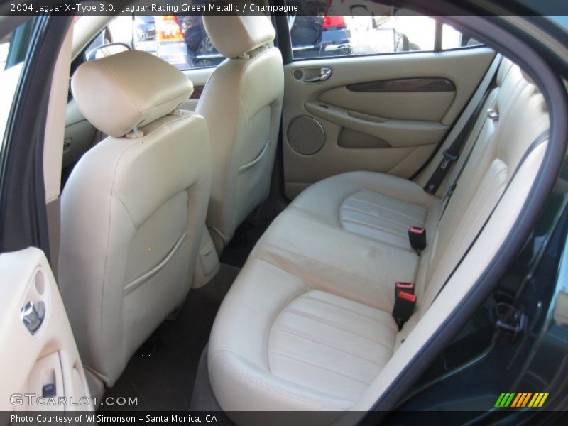 Jaguar Racing Green Metallic / Champagne 2004 Jaguar X-Type 3.0