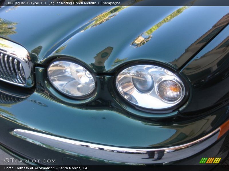 Jaguar Racing Green Metallic / Champagne 2004 Jaguar X-Type 3.0