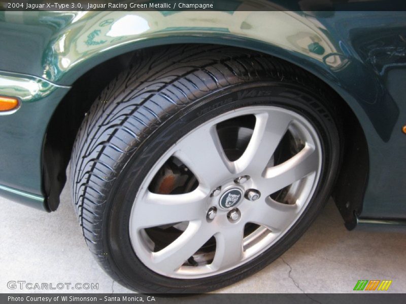 Jaguar Racing Green Metallic / Champagne 2004 Jaguar X-Type 3.0