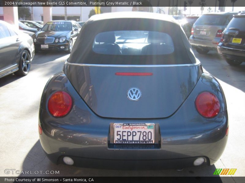 Platinum Grey Metallic / Black 2004 Volkswagen New Beetle GLS Convertible
