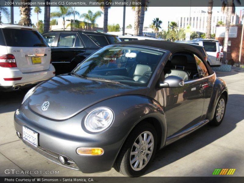 Platinum Grey Metallic / Black 2004 Volkswagen New Beetle GLS Convertible