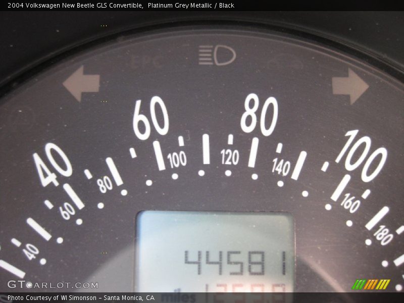 Platinum Grey Metallic / Black 2004 Volkswagen New Beetle GLS Convertible