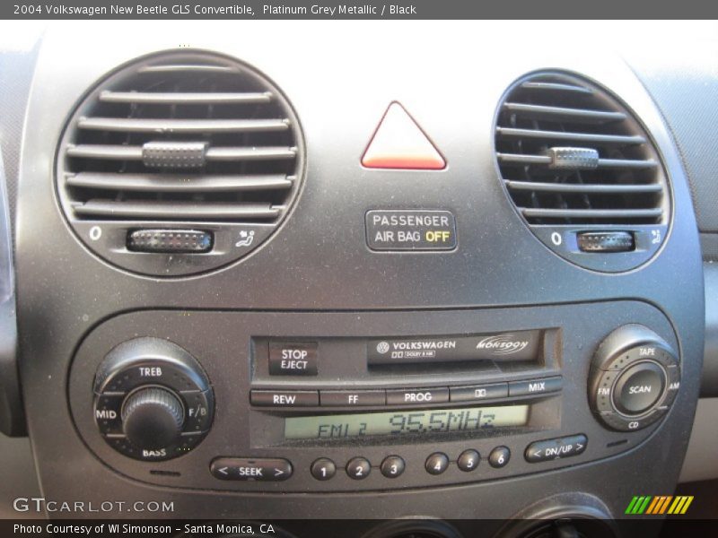 Platinum Grey Metallic / Black 2004 Volkswagen New Beetle GLS Convertible