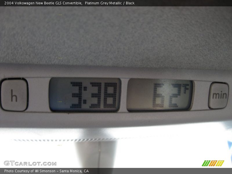 Platinum Grey Metallic / Black 2004 Volkswagen New Beetle GLS Convertible
