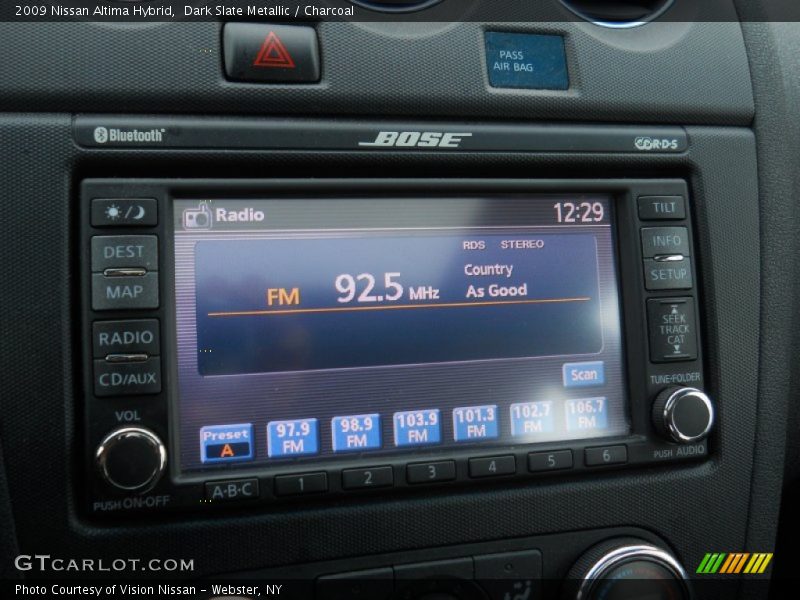 Dark Slate Metallic / Charcoal 2009 Nissan Altima Hybrid