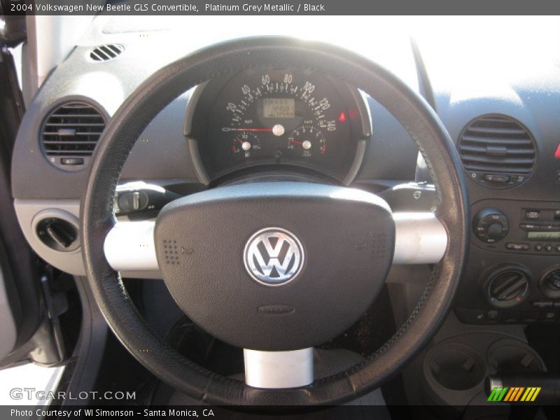 Platinum Grey Metallic / Black 2004 Volkswagen New Beetle GLS Convertible