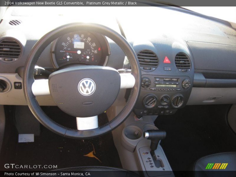 Platinum Grey Metallic / Black 2004 Volkswagen New Beetle GLS Convertible