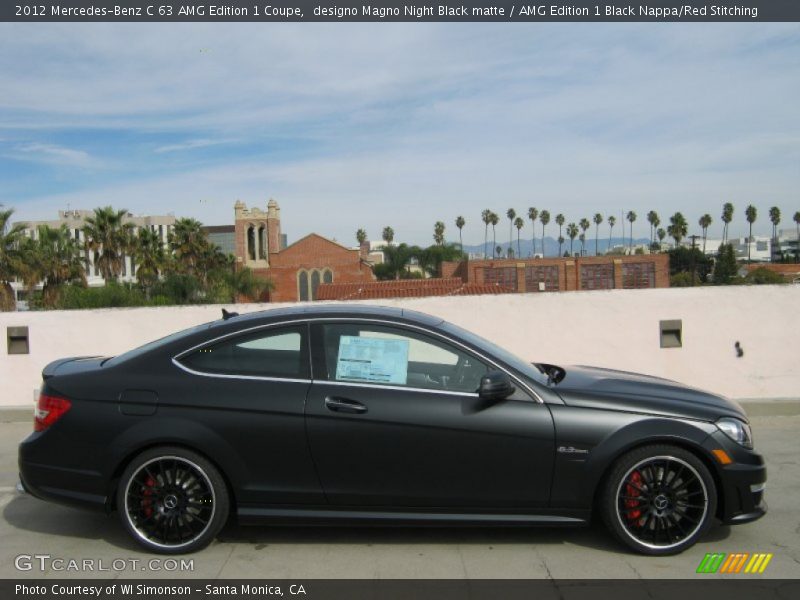  2012 C 63 AMG Edition 1 Coupe designo Magno Night Black matte