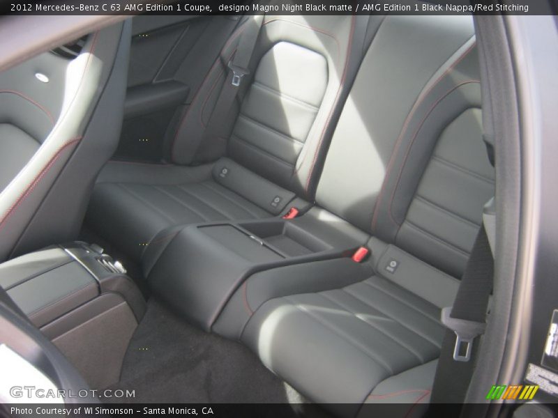  2012 C 63 AMG Edition 1 Coupe AMG Edition 1 Black Nappa/Red Stitching Interior