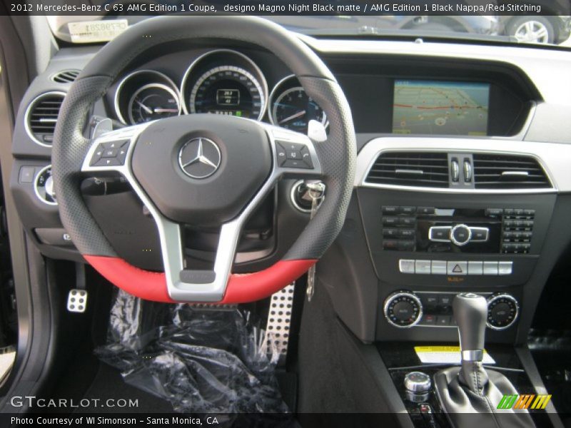 Dashboard of 2012 C 63 AMG Edition 1 Coupe