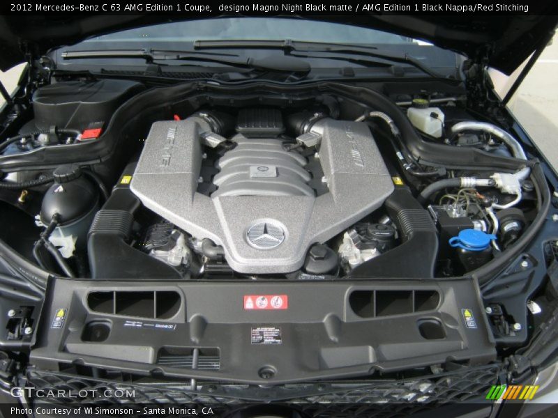  2012 C 63 AMG Edition 1 Coupe Engine - 6.3 Liter AMG DOHC 32-Valve VVT V8
