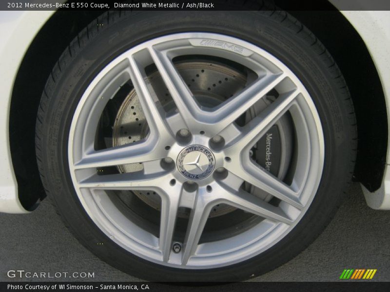 Diamond White Metallic / Ash/Black 2012 Mercedes-Benz E 550 Coupe