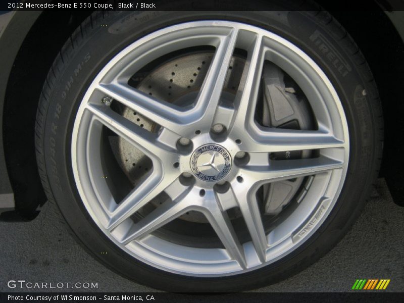 Black / Black 2012 Mercedes-Benz E 550 Coupe