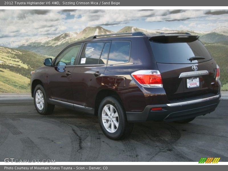 Sizzling Crimson Mica / Sand Beige 2012 Toyota Highlander V6 4WD