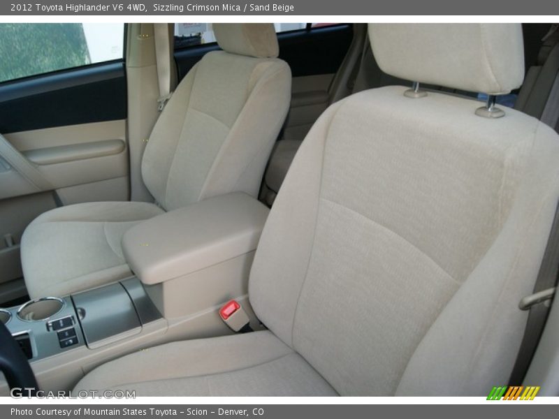 Sizzling Crimson Mica / Sand Beige 2012 Toyota Highlander V6 4WD