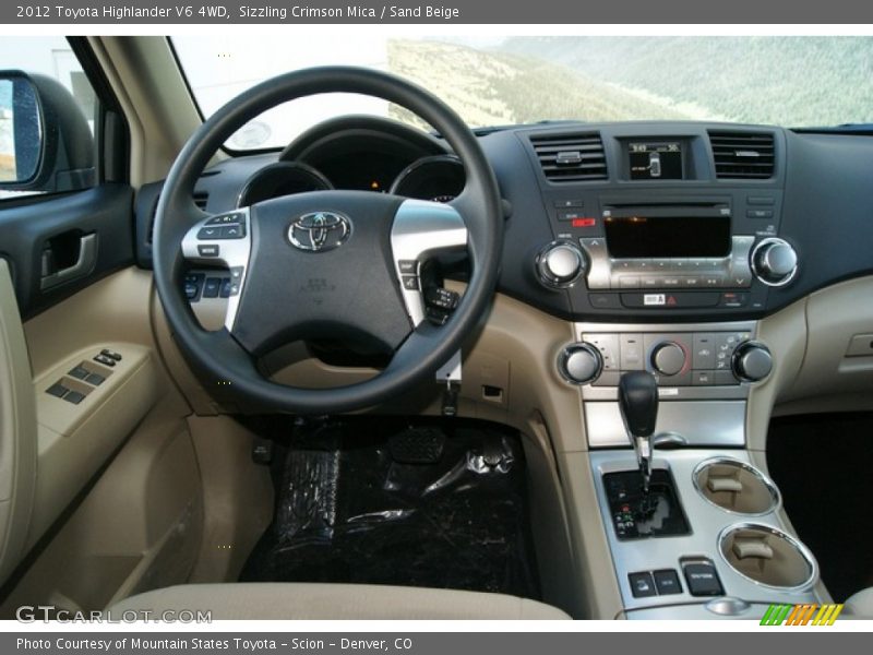 Sizzling Crimson Mica / Sand Beige 2012 Toyota Highlander V6 4WD