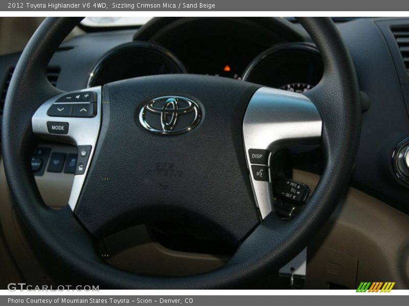 Sizzling Crimson Mica / Sand Beige 2012 Toyota Highlander V6 4WD