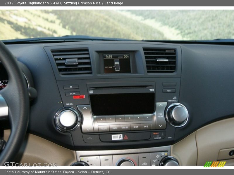 Sizzling Crimson Mica / Sand Beige 2012 Toyota Highlander V6 4WD