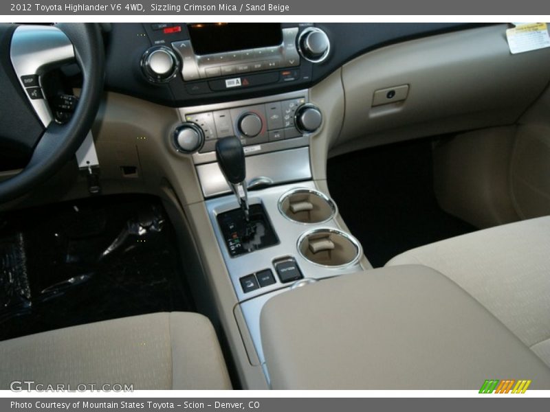 Sizzling Crimson Mica / Sand Beige 2012 Toyota Highlander V6 4WD
