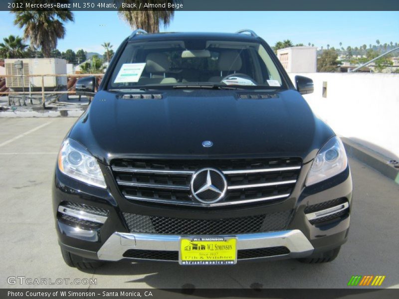 Black / Almond Beige 2012 Mercedes-Benz ML 350 4Matic